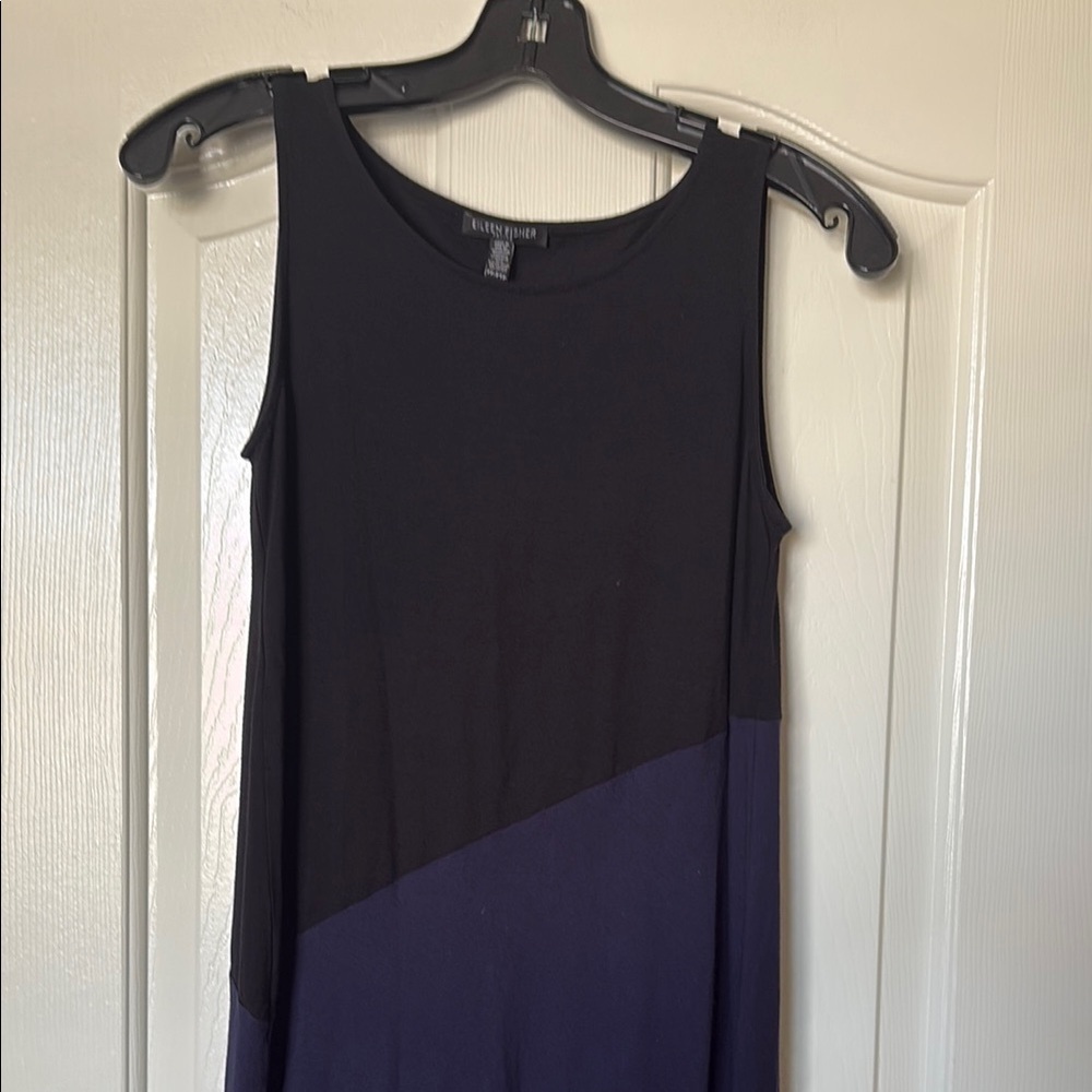 Eileen Fisher EUC asymmetrical tank top dress size PP (0-2)